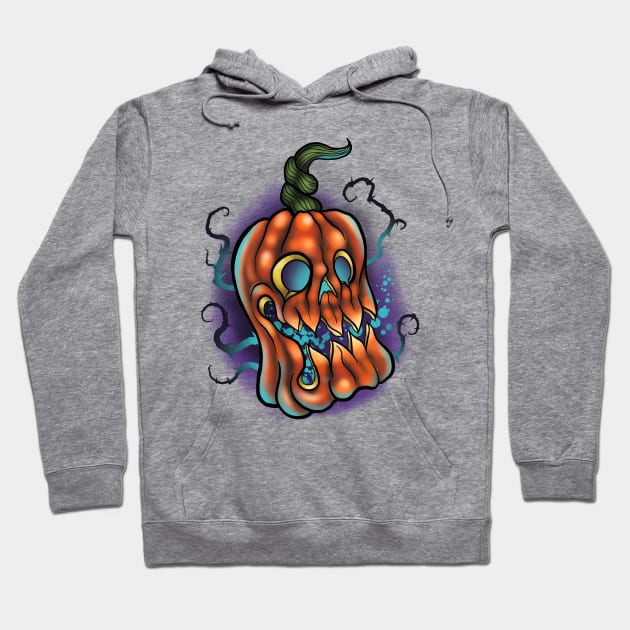 Spooky pumpkin jack o lantern Hoodie by SlinkSkull